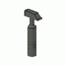 Part 6246b Dark Gray Minifig, Utensil Tool Cross Pein Hammer - 6-Rib Handle 